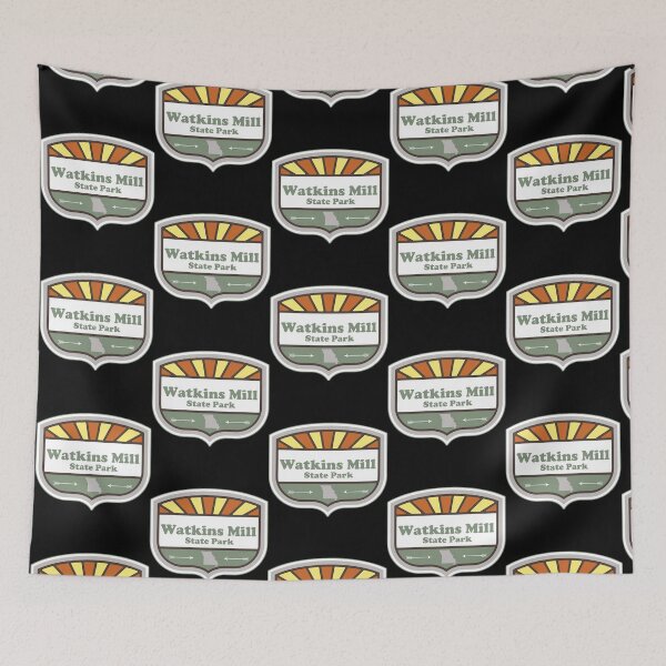 Item preview, Watkins Mill State Park Missouri MO Retro Sunburst Badget designed and sold by dianna-kinder.