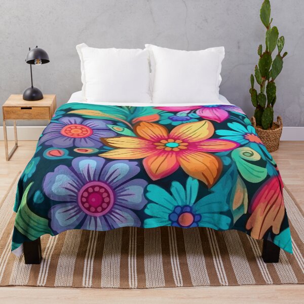 Item preview, Flower Pattern Retro Vintage - Stylish charm of bygone times designed and sold by SketchyPedals.