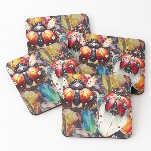 Item preview,  luxury ladybug. Precious stones , diamonds and crystals. Sticker pack luxury ladybug with precious stones. Fashion sticker of a precious insect. Sticker pack of coloured crystals  designed and sold by Anastasiia Yurevych.