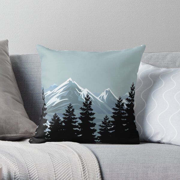 Gone Skiing Vintage Poster Coussin