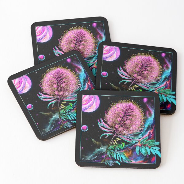 Item preview, mimosa tenuiflora Galaxy Space Botanical Art designed and sold by VENENUMBOTANICA.