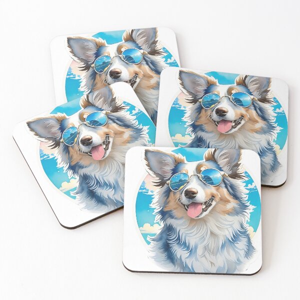 Item preview, Blue Merle Collie Outdoor Sunglassess Dog Lover Gift Classic T-Shirt designed and sold by B2-Soul-of-Art.