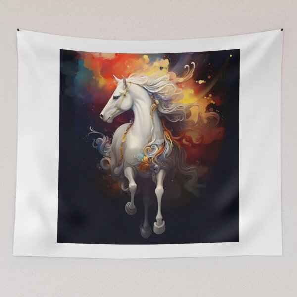 Item preview, Abstract Fantasy Wild Stallion Art designed and sold by PeteRascal.