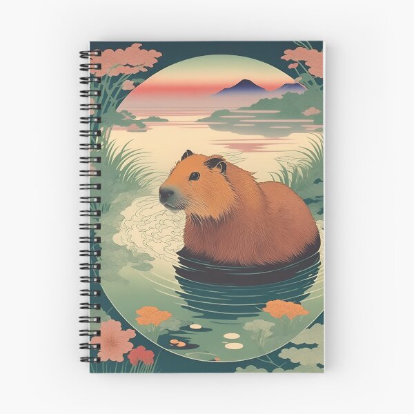 Item preview, Ukiyo-e Capybara Lake designed and sold by jp22yoshi.