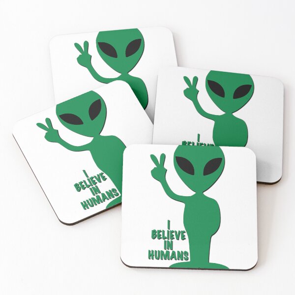 Item preview, I believe in humans - Alien designed and sold by likbatonboot.