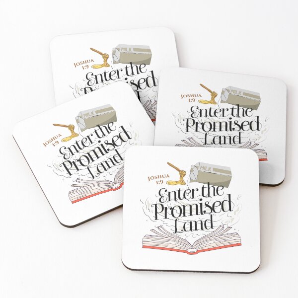 Item preview, Enter The Promised Land Flowing With Milk And Honey Joshua 1 Verse 9 | Hope And Strength In God’s Unconditional Love And Promise - Bible Art Scriptures Christian Typography Biblical Truths designed and sold by MJDezigns.