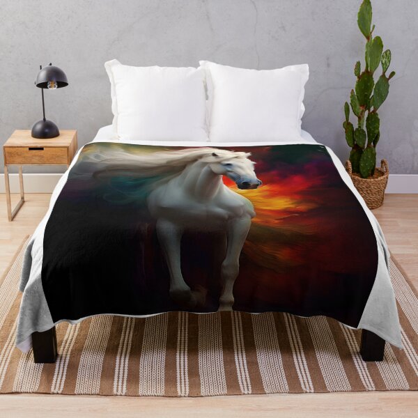 Item preview, Abstract Fantasy Wild Stallion Art designed and sold by PeteRascal.