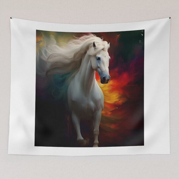 Item preview, Abstract Fantasy Wild Stallion Art designed and sold by PeteRascal.