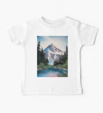 Pink Mountains Baby Tee