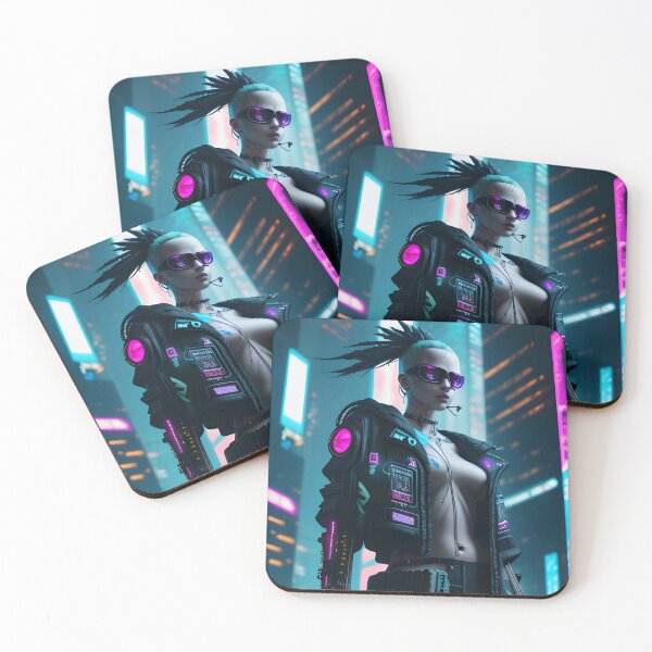 Item preview, Girl in style cyberpunk. Exposition number 3 designed and sold by Vegan-Cult.