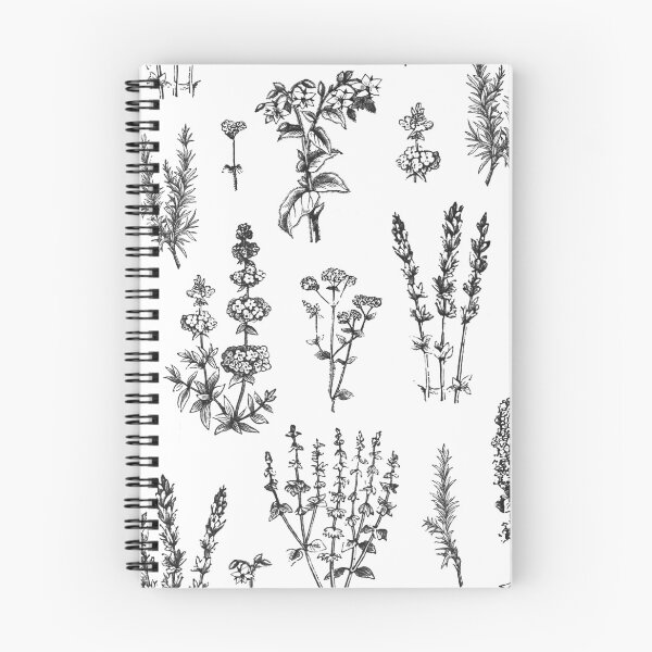 Item preview, Elegant Vintage Black White Herbal Garden Pattern designed and sold by tanjica.