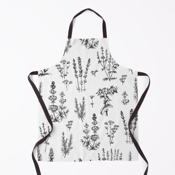 Item preview, Elegant Vintage Black White Herbal Garden Pattern designed and sold by tanjica.