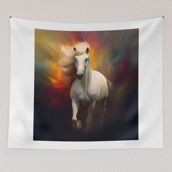 Item preview, Abstract Fantasy Wild Stallion Art designed and sold by PeteRascal.