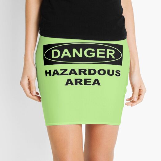 Danger, Hazardous Area Mini Skirt