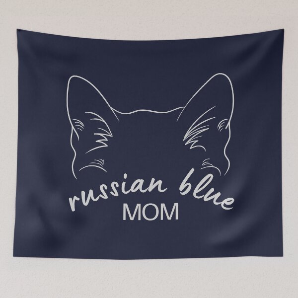 Item preview, Russian Blue Cat Mom Car Window Ear Decal designed and sold by mariejosee22.