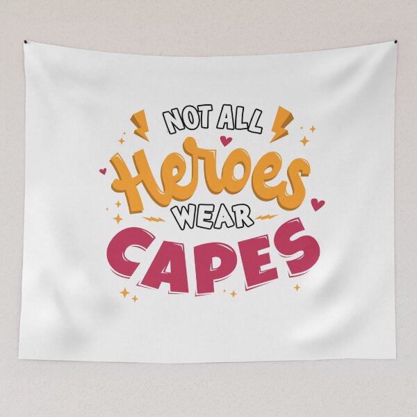Item preview, Not all Heroes Wear Capes, fathers day designed and sold by happytrendjct.