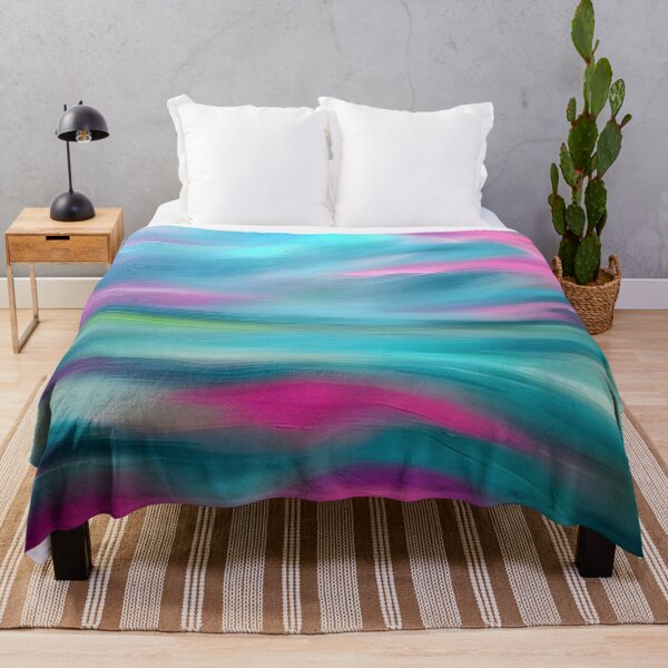 Item preview, Flowing Dreams: Pink, Blue, Greenish Abstract Art Design designed and sold by Bridie OBrien.