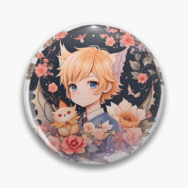 Artikelvorschau, Moonlit Whimsy: Skurriler Anime-Vampirjunge mit roten Augen – Aquarellkunst entworfen und verkauft von CuteArt5639.