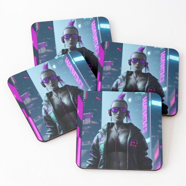 Item preview, Girl in style cyberpunk. Exposition number 8 designed and sold by Vegan-Cult.