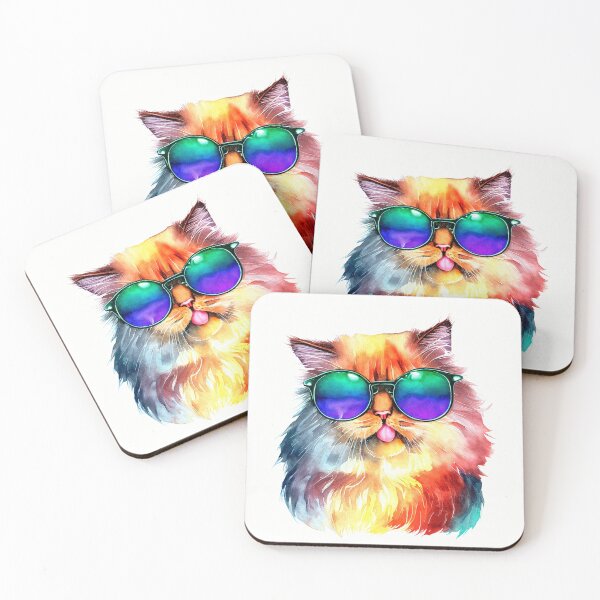 Item preview,  Pride Rainbow Persian Cat  - Watercolor designed and sold by pocketart2023.