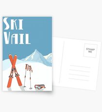 Ski Vail Vintage Poster Postcards