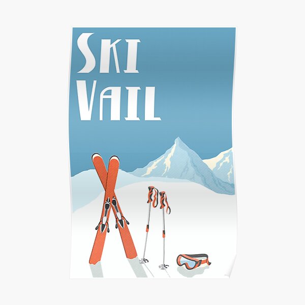 Ski Vail Vintage Poster Poster