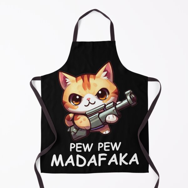 Item preview, Pew Pew Madafaka! Cute Cat with Gun designed and sold by Cr320.