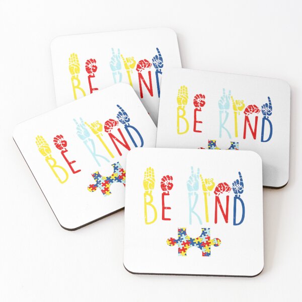 Item preview, Be Kind Hand Sign Language Autism Puzzle Awareness ASL Mom  designed and sold by emhxzmsmenb88.