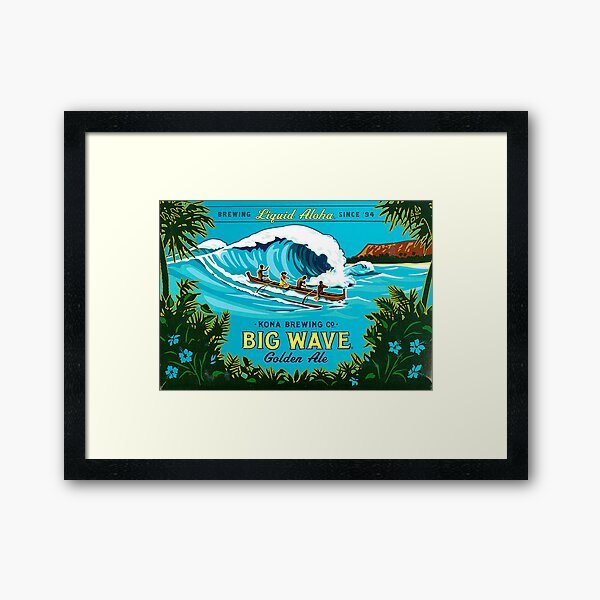 Kona Big Wave Framed Art Print