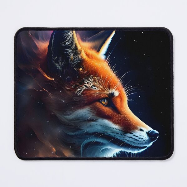 Item preview, Astral Majesty: A Fox's Journey Through Cosmic Ink designed and sold by byaz3.