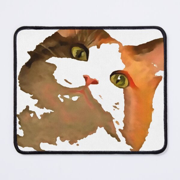 Item preview, I'm All Ears Quirky Calico Cat Pet Portrait designed and sold by taiche.