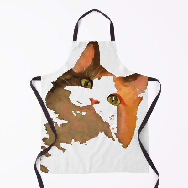 Item preview, I'm All Ears Quirky Calico Cat Pet Portrait designed and sold by taiche.