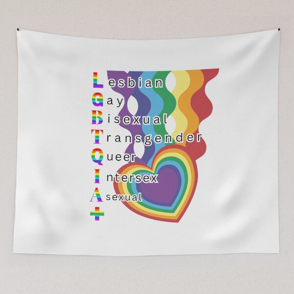 Item preview, Pride Rainbow Heart Comet, LGBTQIA Pride designed and sold by ShopULove.
