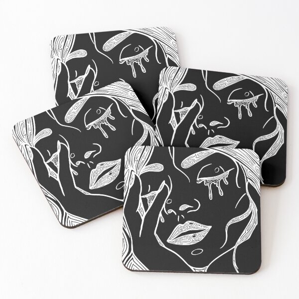 Item preview, Retro Abstract Crying Woman -Vintage Comic Pop-art Design In White designed and sold by Mitch616Art.