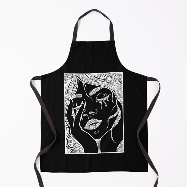 Item preview, Retro Abstract Crying Woman -Vintage Comic Pop-art Design In White designed and sold by Mitch616Art.