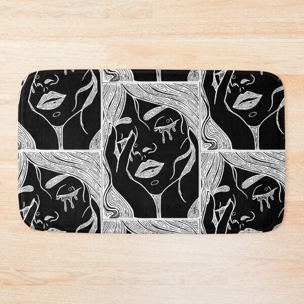 Item preview, Retro Abstract Crying Woman -Vintage Comic Pop-art Design In White designed and sold by Mitch616Art.