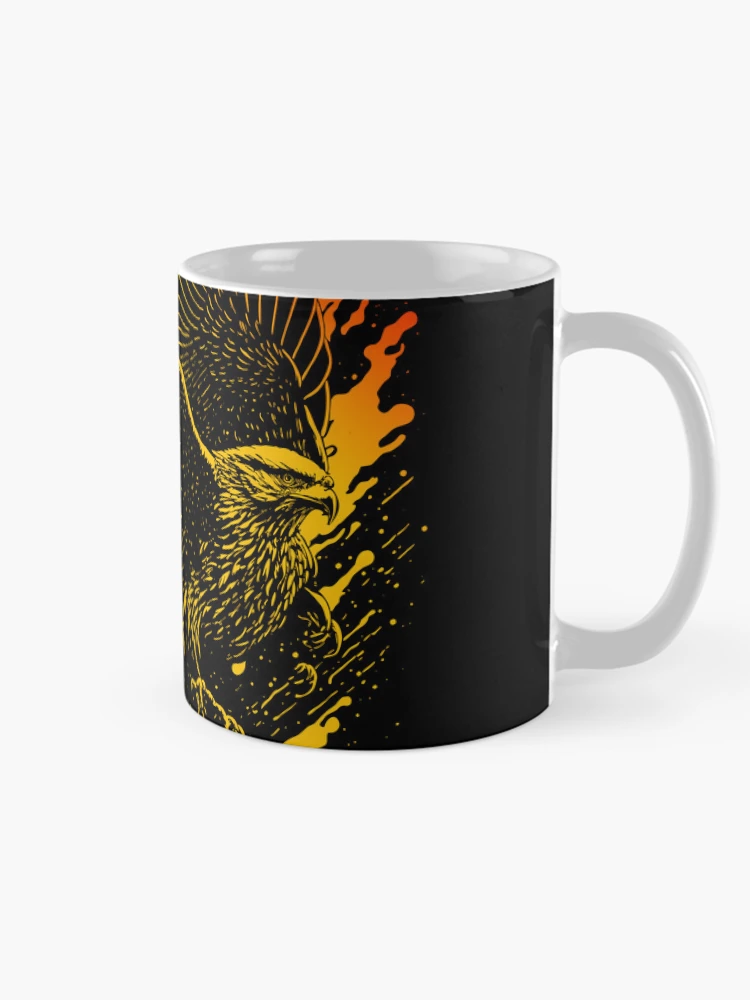 Thumbnail 3 of 6, Coffee Mug, Hawk Rising designed and sold by Aleksandar Kostjuk.