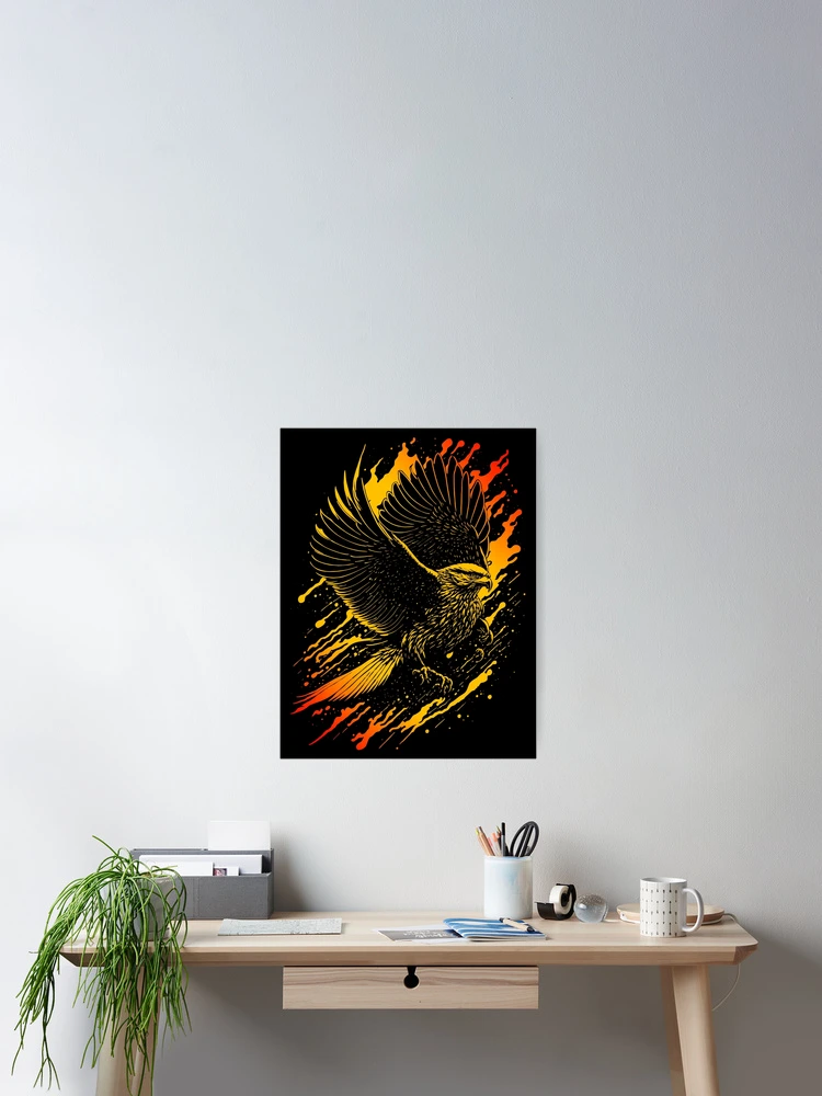 Thumbnail 2 of 3, Poster, Hawk Rising designed and sold by Aleksandar Kostjuk.