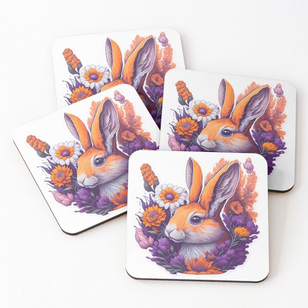 Item preview, Rabbit in Flowers, Rabbit Art designed and sold by arthurias99.