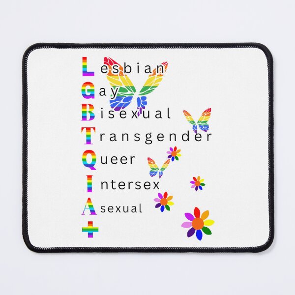 Item preview, Love Is Like Butterfly And Flowers, LGBTQIA Pride designed and sold by ShopULove.
