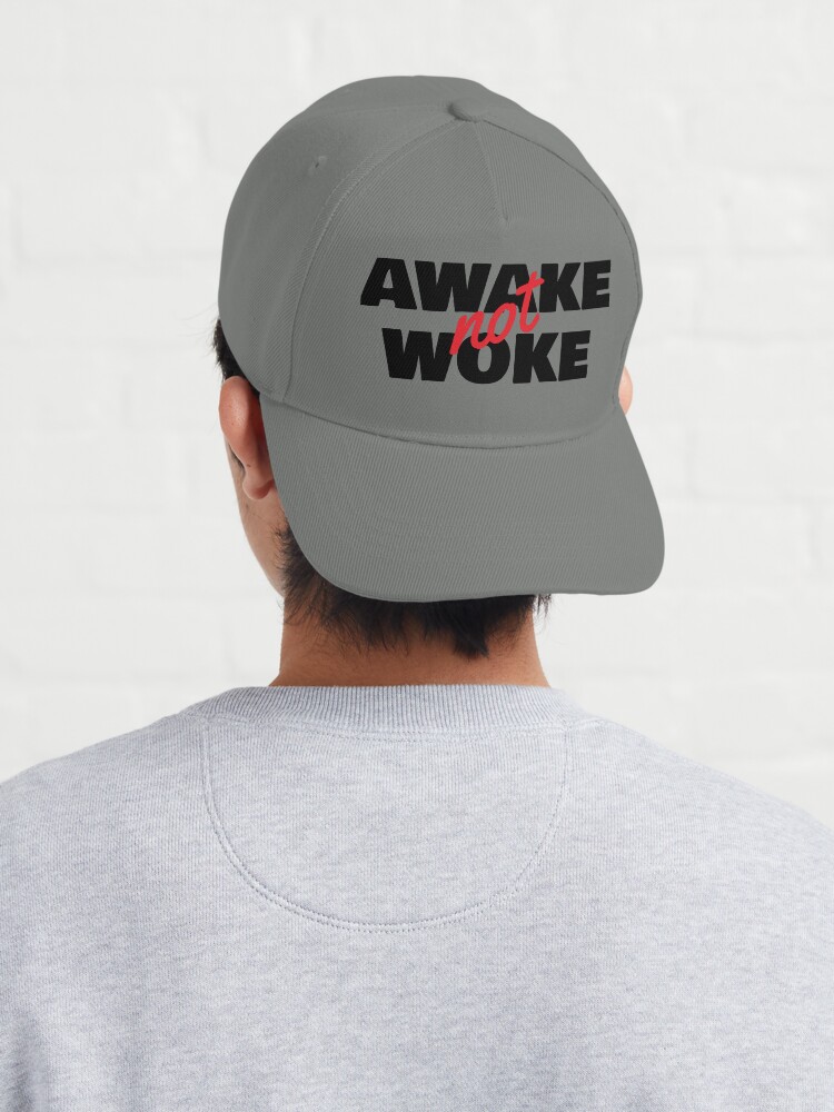 Thumbnail 4 of 7, Cap, Awake But Not Woke Unisex designed and sold by Rinsetheman.