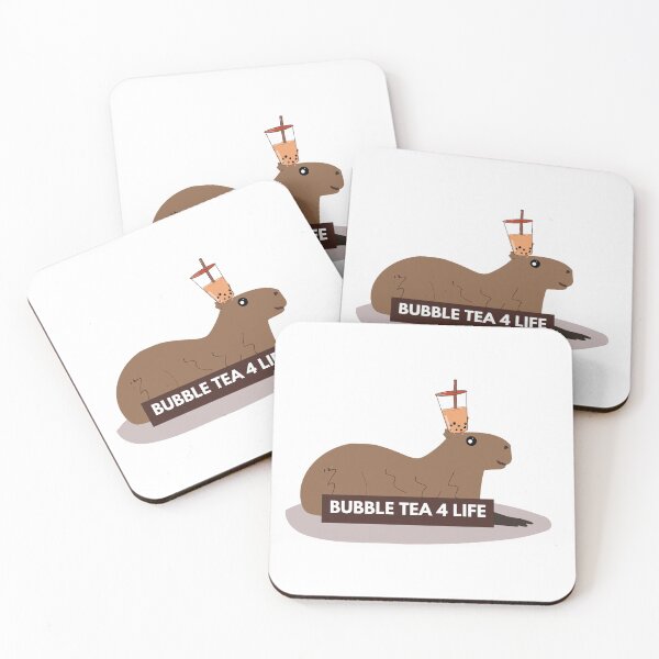 Item preview, Capybara and bubble tea  designed and sold by millie077.