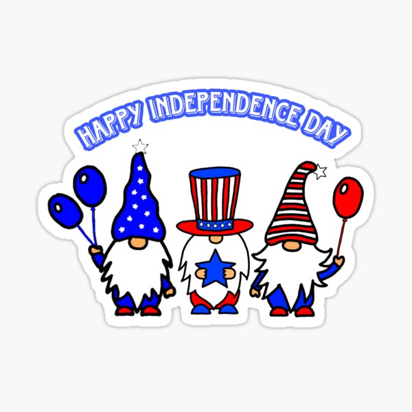 Happy 4th Of July T-Shirt, Gnome Fourth of July Shirts, America Patriotic,  Indep