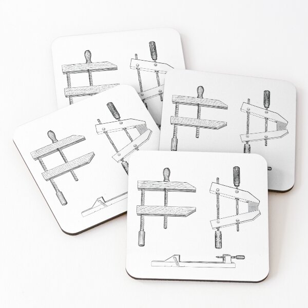 Item preview, Wooden clamps, vintage book illustration designed and sold by Salvatore Mars.