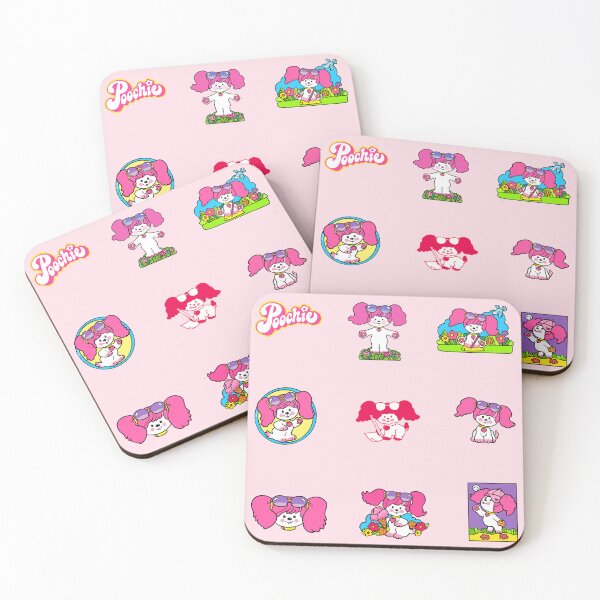 Item preview, Poochie Stickers - Retro 80s Pink Dog designed and sold by FunnehGacha.
