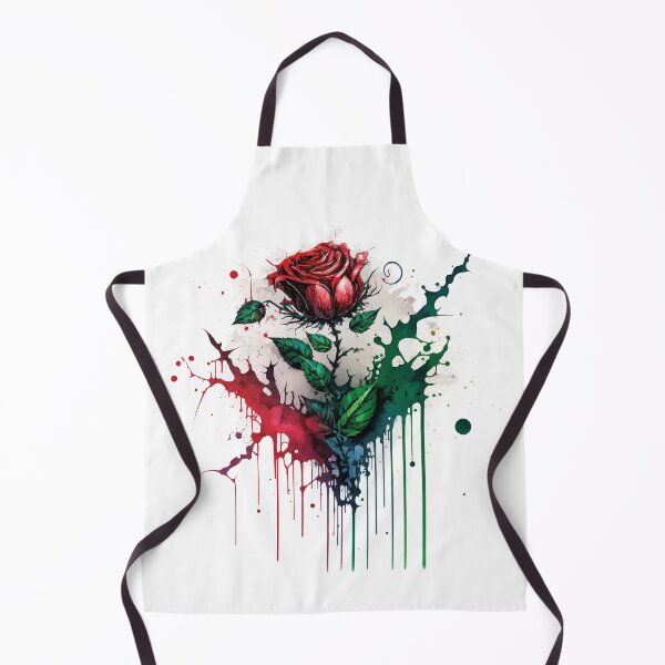 Item preview, Dark Red Rose Dripping in Ink and Paint designed and sold by StephanieWard.