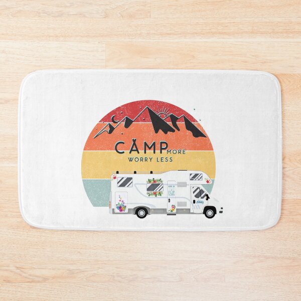 Item preview, Camp more worry less van life is better in flip flops designed and sold by NoWokeWear.