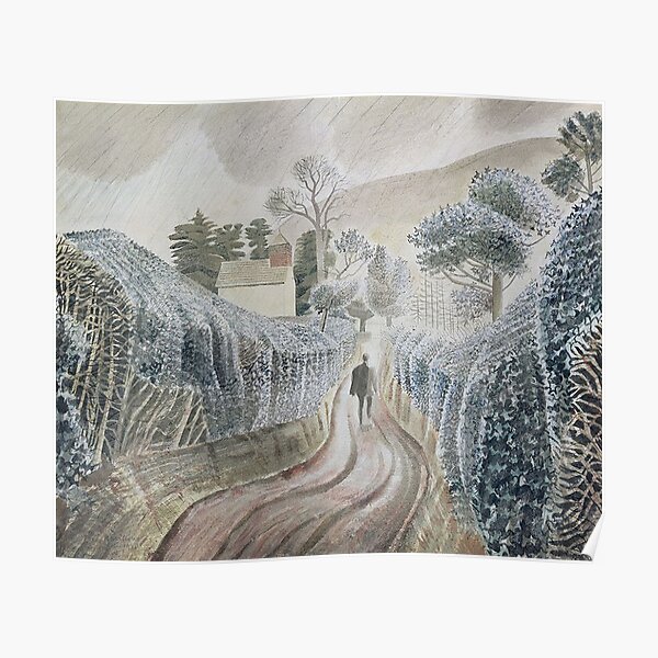 The River Thames at Hammersmith, 1932 by Eric Ravilious - vintage artwork,  12x8 inch (A4) Reproduction Poster Print : : Home & Kitchen