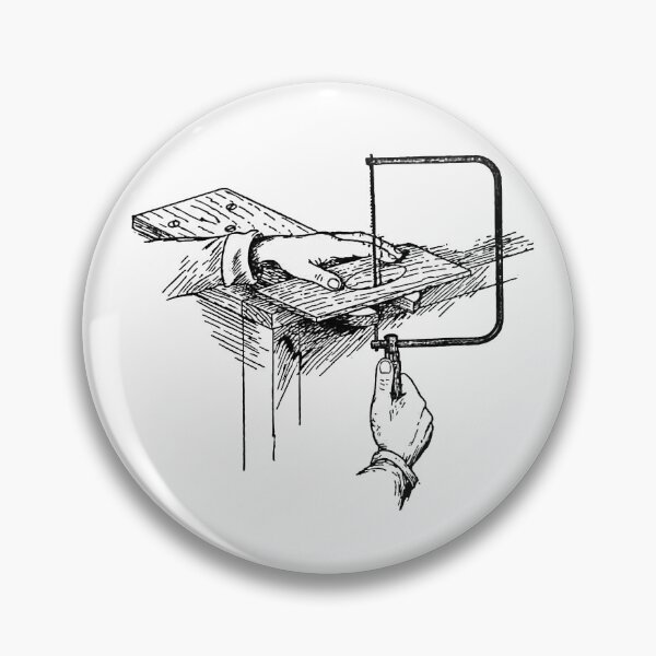 Item preview, Coping saw, vintage book illustration designed and sold by Salvatore Mars.