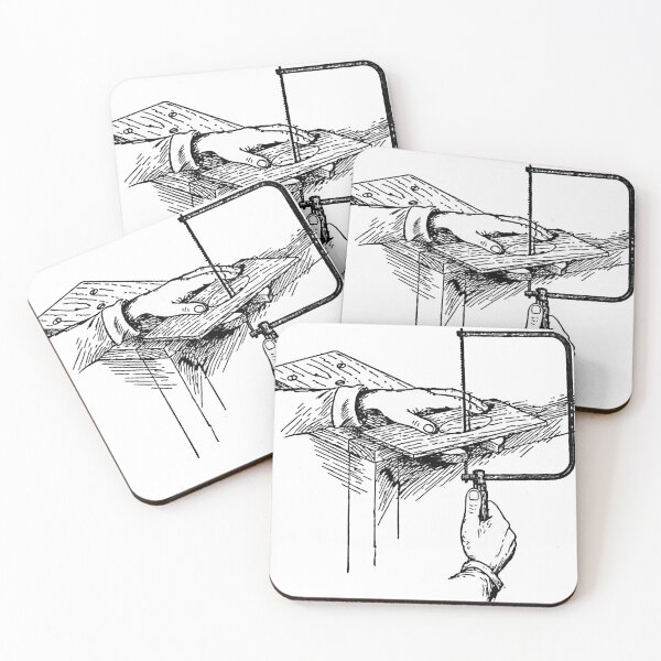 Item preview, Coping saw, vintage book illustration designed and sold by Salvatore Mars.